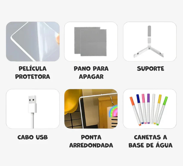 Itens inclusos MagicBoard